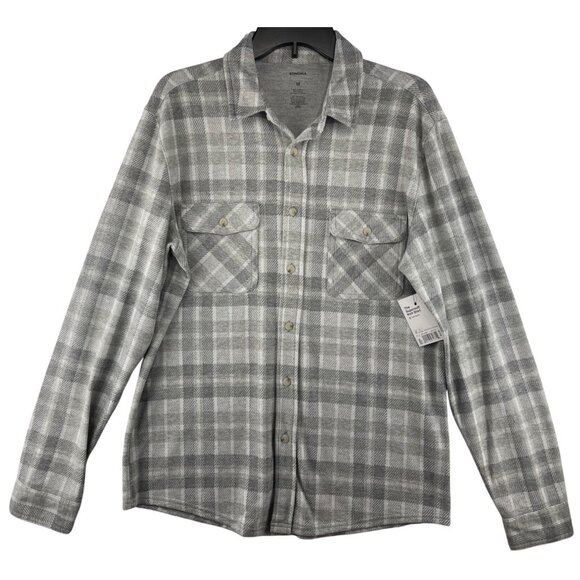 Sonoma Mens  Size M Supersoft Knit Plaid Shirt Soft Touch - Picture 1 of 8